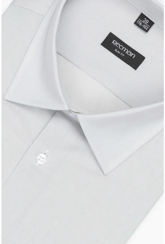 KOSZULA VERSONE 3233D DŁUGI RĘKAW SLIM FIT ZIELONA