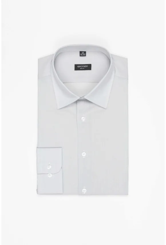 KOSZULA VERSONE 3233D DŁUGI RĘKAW SLIM FIT ZIELONA
