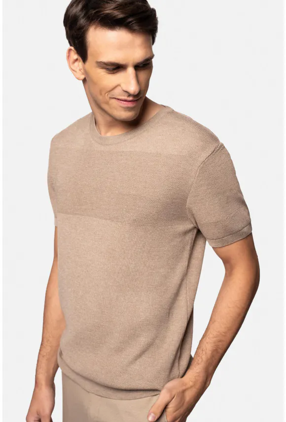 T SHIRT PERRET BEŻOWY