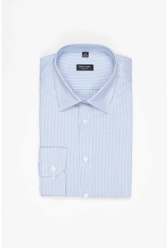 KOSZULA COFINO 3222D DŁUGI RĘKAW CUSTOM FIT GRANATOWA