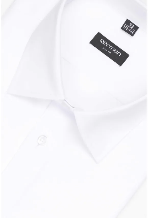KOSZULA CORSINI 3232D DŁUGI RĘKAW SLIM FIT BIAŁA