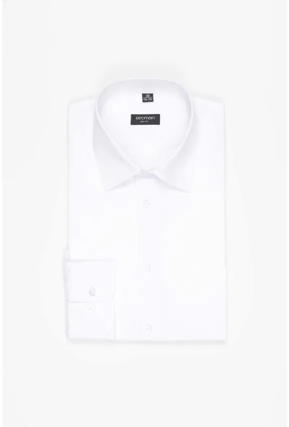 KOSZULA CORSINI 3232D DŁUGI RĘKAW SLIM FIT BIAŁA