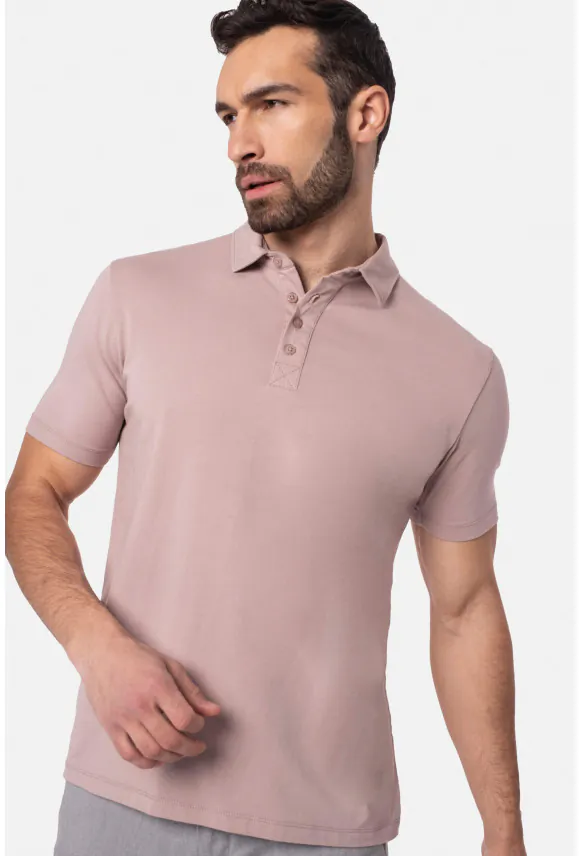 KOSZULKA POLO LIERMO RÓŻOWA
