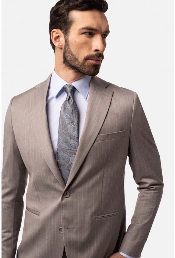 MARYNARKA BIDWIN BEŻOWA SLIM FIT
