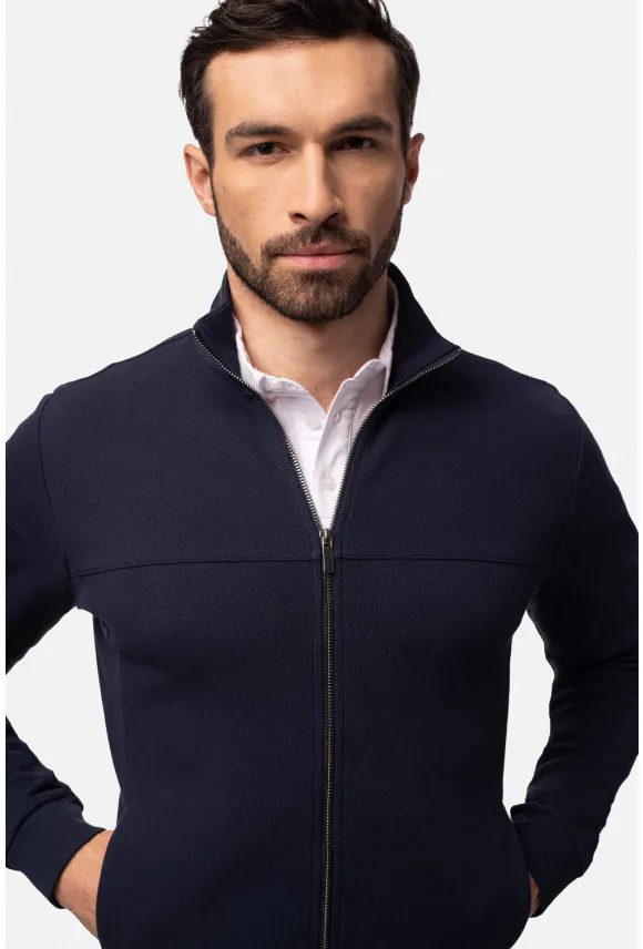 BLUZA DARNEY ROZPINANY GRANATOWA