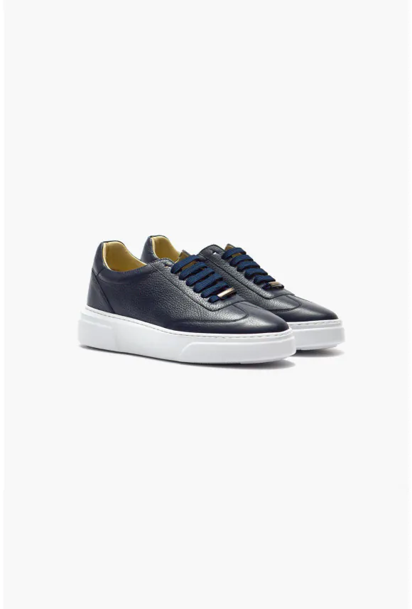 OBUWIE SNEAKERSY M1510 GRANATOWE ZE SKÓRY NATURALNEJ