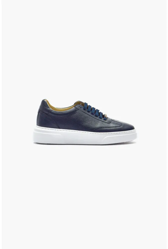 OBUWIE SNEAKERSY M1510 GRANATOWE ZE SKÓRY NATURALNEJ