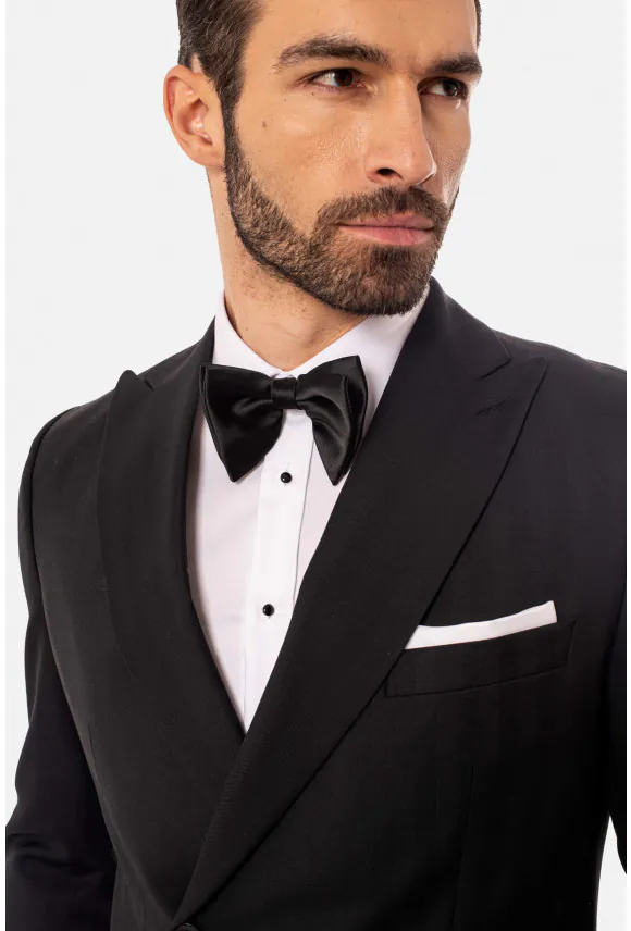MARYNARKA DRAGONI CZARNA SLIM FIT