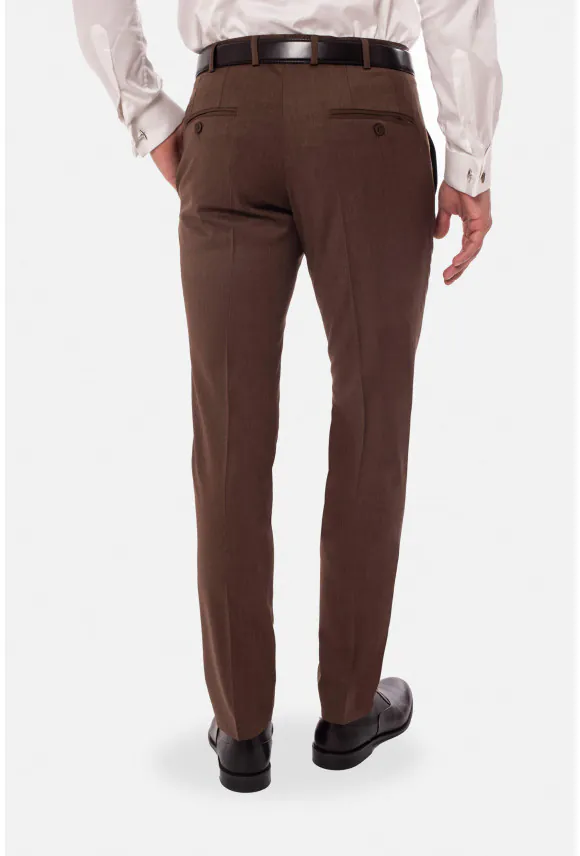 SPODNIE CLASSIC CREBERT 318 BRĄZOWE Z WEŁNĄ