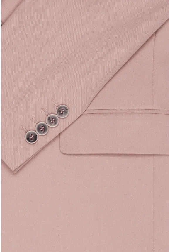 GARNITUR FLORES 318Z RÓŻOWY SLIM FIT JEDNORZĘDOWY