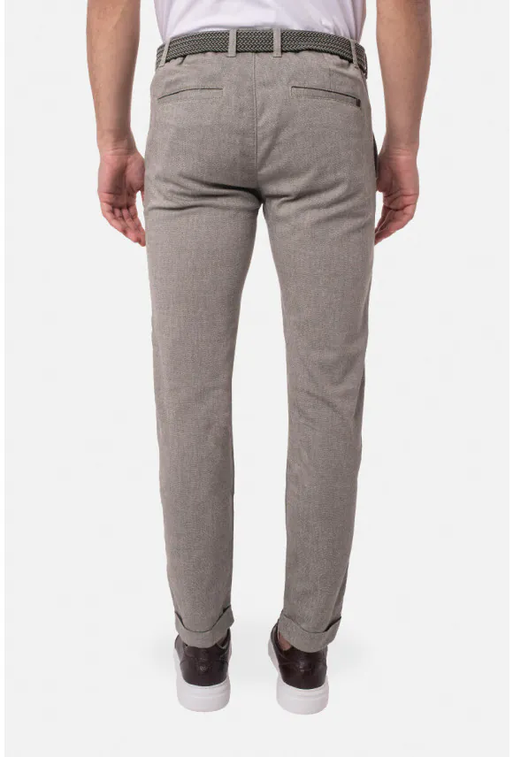 SPODNIE CASUAL MERLEY 232A ZIELONE Z BAWEŁNĄ