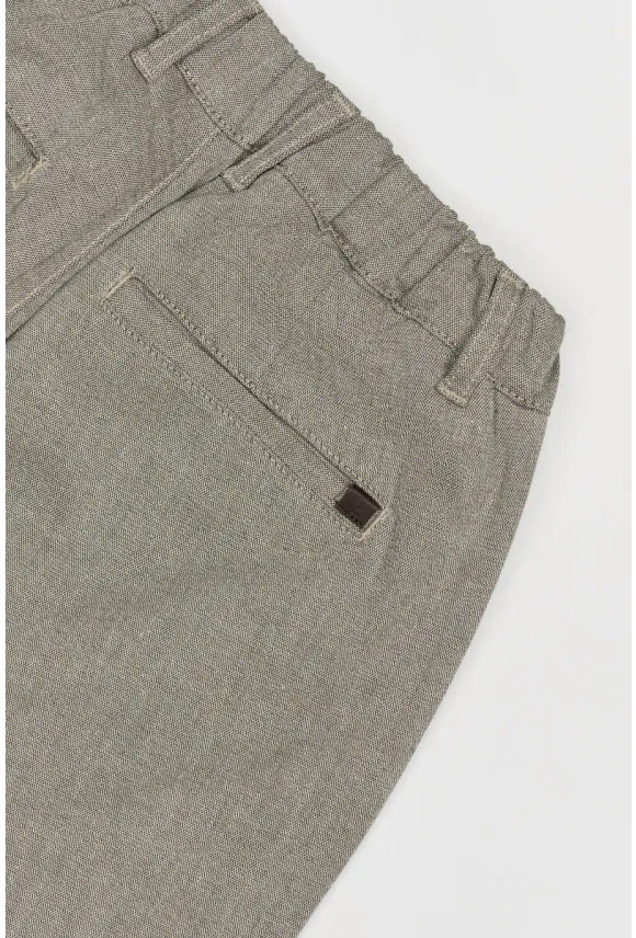 SPODNIE CASUAL MERLEY 232A ZIELONE Z BAWEŁNĄ