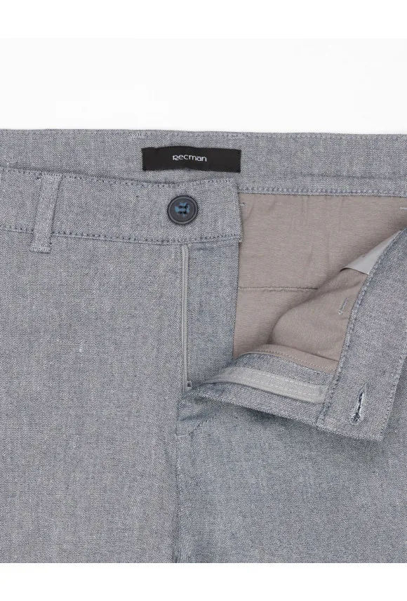 SPODNIE CASUAL SERBIE 234 NIEBIESKIE Z BAWEŁNĄ