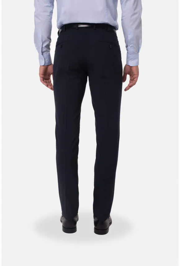 SPODNIE CLASSIC BAMFORD 318 GRANATOWA Z WEŁNĄ