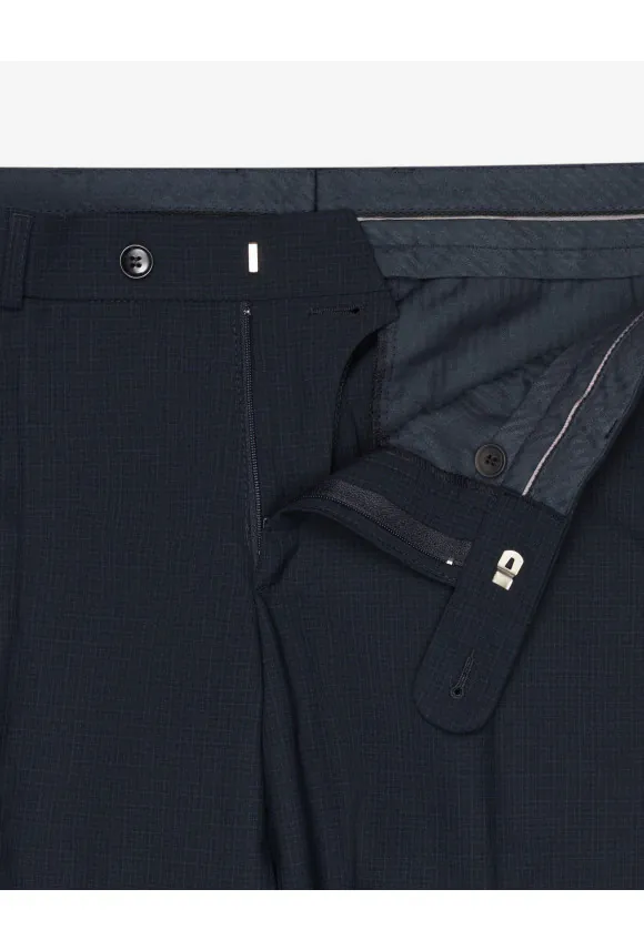 SPODNIE CLASSIC BAMFORD 318 GRANATOWA Z WEŁNĄ