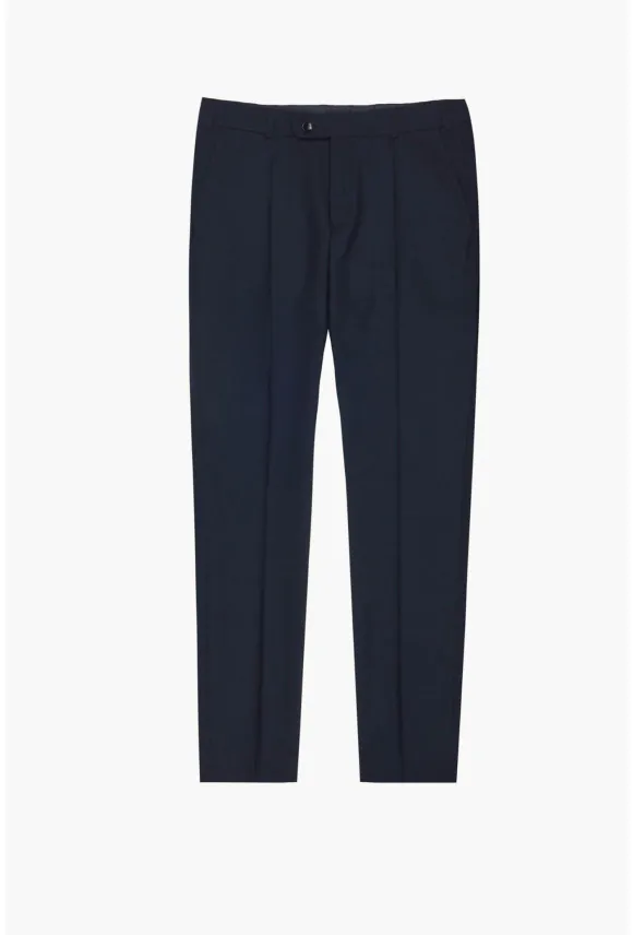 SPODNIE CLASSIC BAMFORD 318 GRANATOWA Z WEŁNĄ