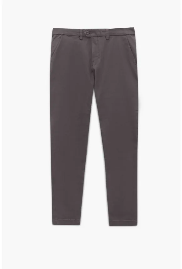 SPODNIE CASUAL BALATRE 235 GRAFITOWE Z BAWEŁNY TYPU JERSEY