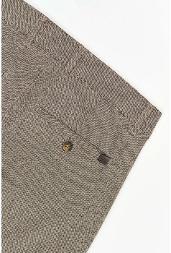 SPODNIE CASUAL SERBIE 234 BRĄZOWE 0001 Z BAWEŁNĄ