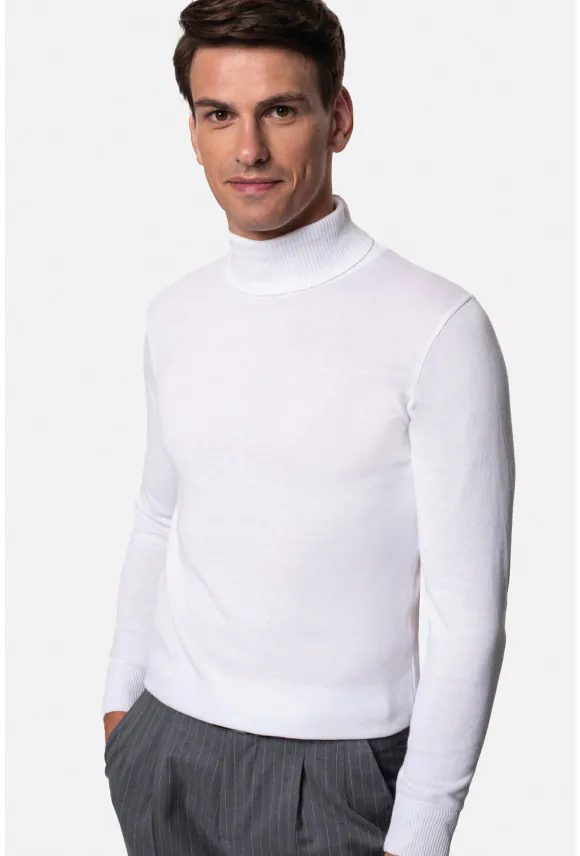 SWETER GROTTON GOLF BIAŁY