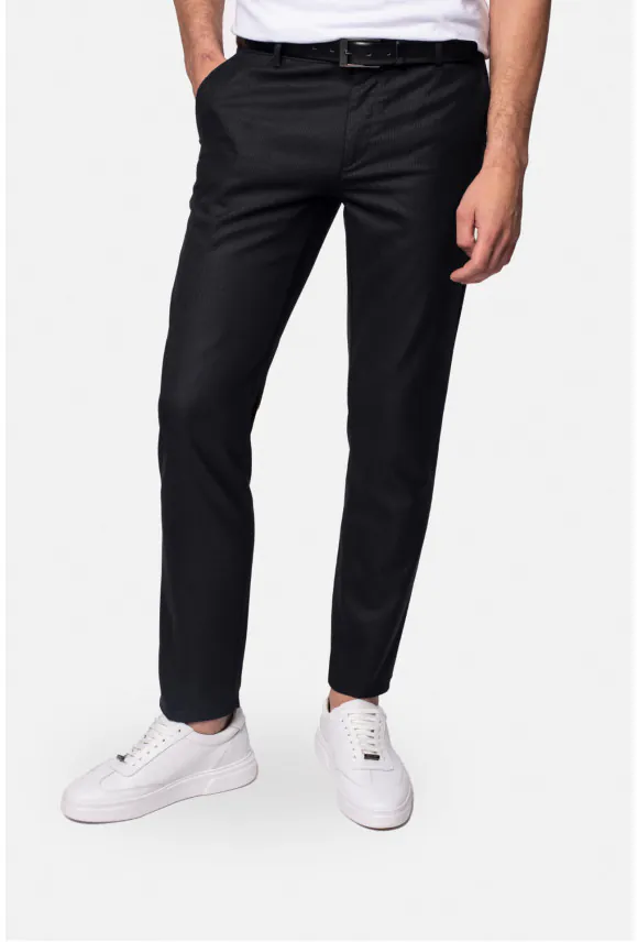 SPODNIE CASUAL PRELES 218 GRANATOWE
