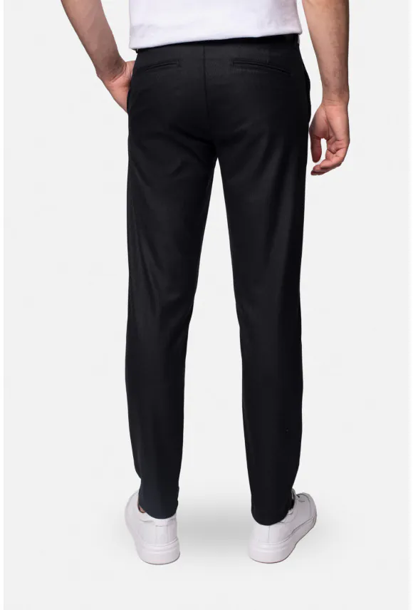 SPODNIE CASUAL PRELES 218 GRANATOWE
