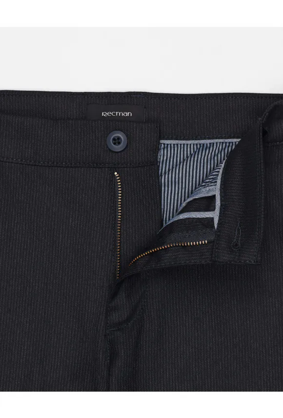 SPODNIE CASUAL PRELES 218 GRANATOWE