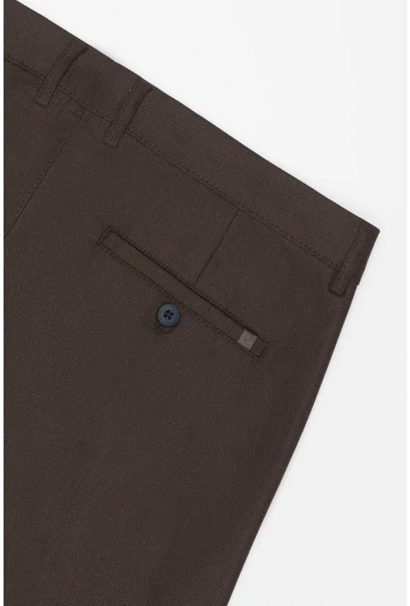 SPODNIE CASUAL SOVANA 218 BRĄZOWE