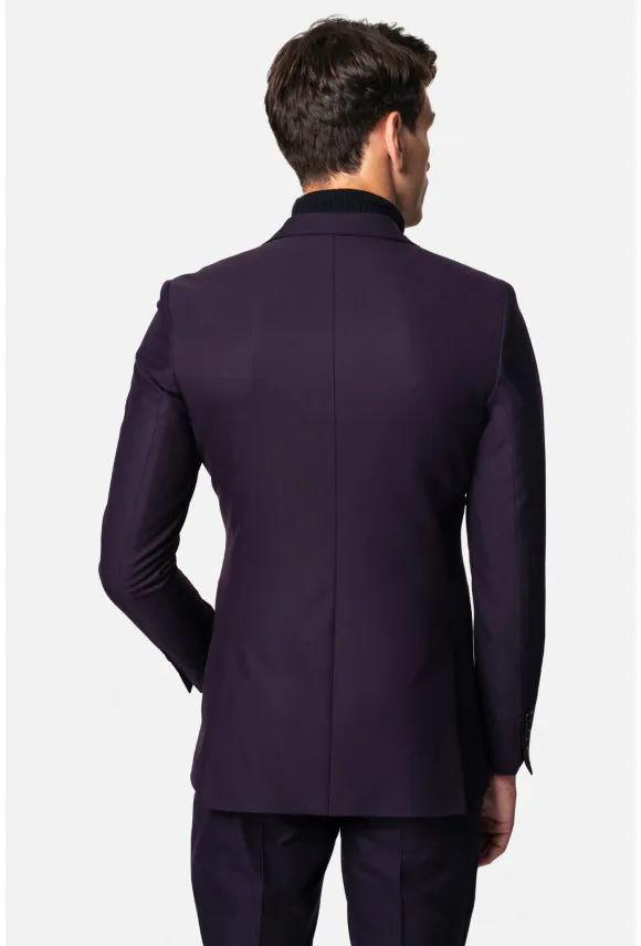 MARYNARKA DROGON FIOLETOWA SLIM FIT DWURZĘDOWA