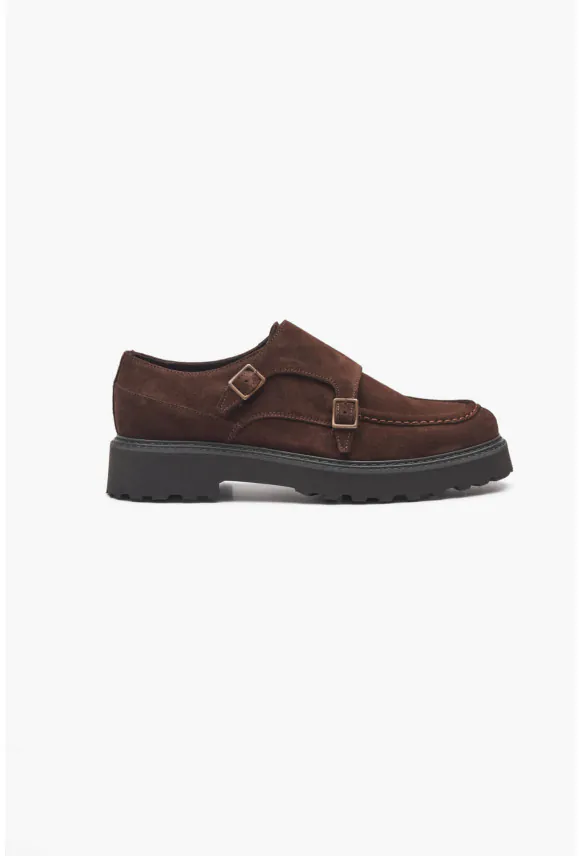 OBUWIE MONKI D6216 BRĄZOWE Z ZAMSZU