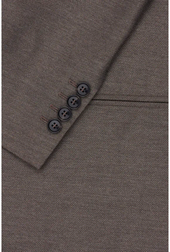 MARYNARKA ERLEN BRĄZOWA SLIM FIT JEDNORZĘDOWA