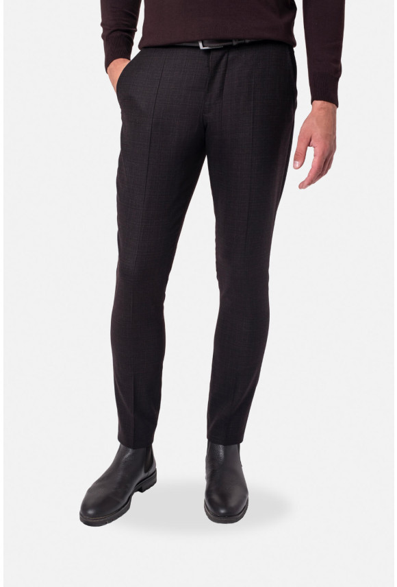 SPODNIE CLASSIC ALATA 318 BRĄZOWE Z WEŁNY SPODNIE CLASSIC ALATA 318 BRĄZOWE Z WEŁNY