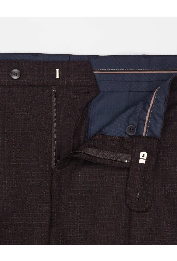 SPODNIE CLASSIC ALATA 318 BRĄZOWE Z WEŁNY
