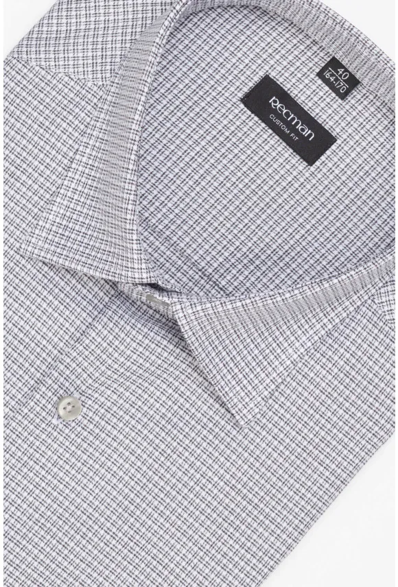 KOSZULA COVIVA 3269E DŁUGI RĘKAW CUSTOM FIT SZARA Z BAWEŁNY