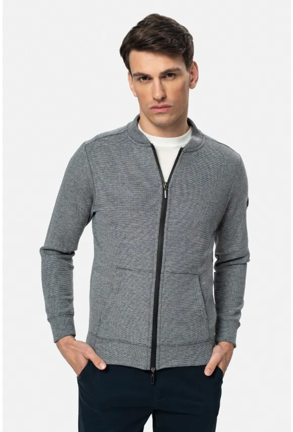 BLUZA LAREDA ROZPINANY GRANATOWA Z BAWEŁNĄ