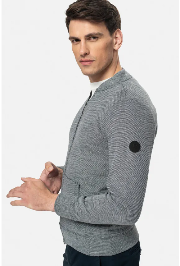 BLUZA LAREDA ROZPINANY GRANATOWA Z BAWEŁNĄ