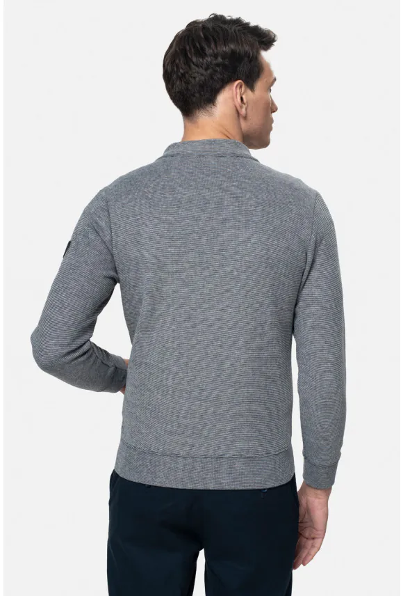 BLUZA LAREDA ROZPINANY GRANATOWA Z BAWEŁNĄ