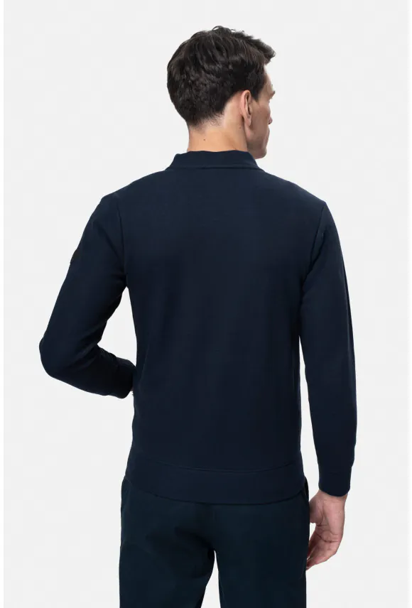 BLUZA LAREDA ROZPINANY GRANATOWA 0001 Z BAWEŁNĄ