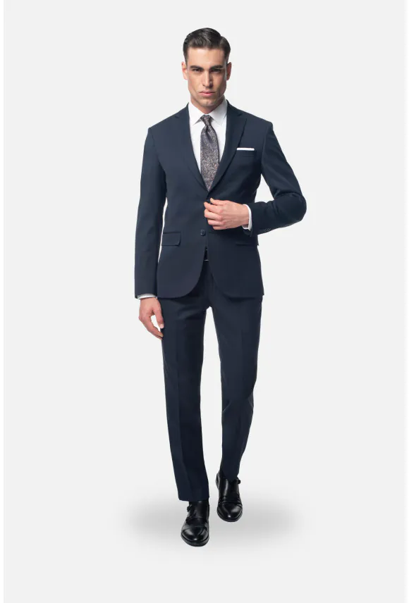 GARNITUR DAVALO 318Z GRANATOWY SUPER SLIM FIT