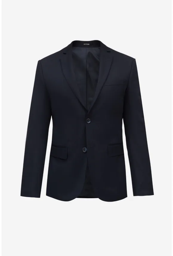 GARNITUR DAVALO 318Z GRANATOWY SUPER SLIM FIT