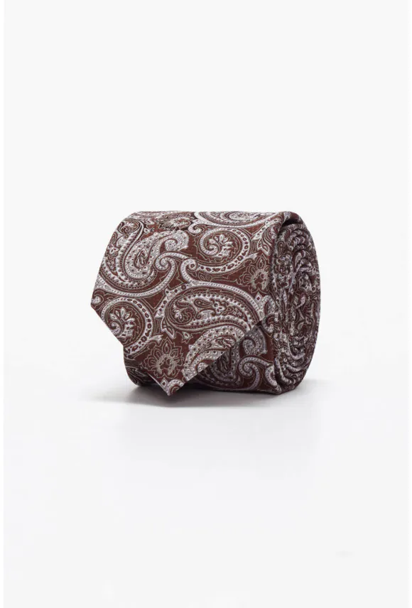 KRAWAT PAISLEY CZERWONY 101