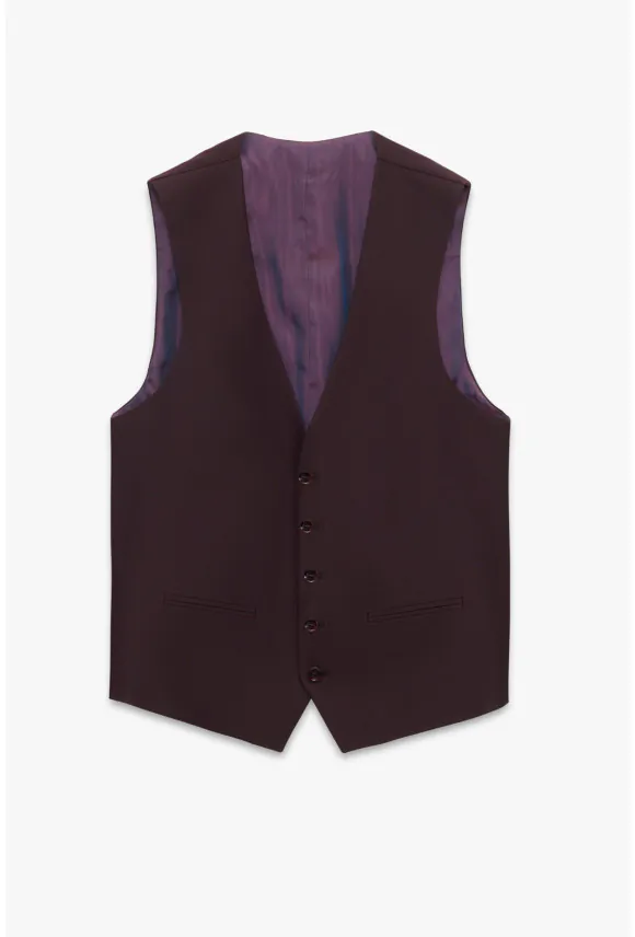 KAMIZELKA PERTOSAN SLIM FIT BORDOWA JEDNORZĘDOWA