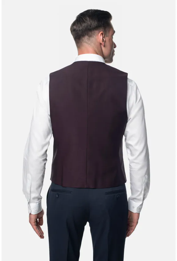 KAMIZELKA PERTOSAN SLIM FIT BORDOWA JEDNORZĘDOWA
