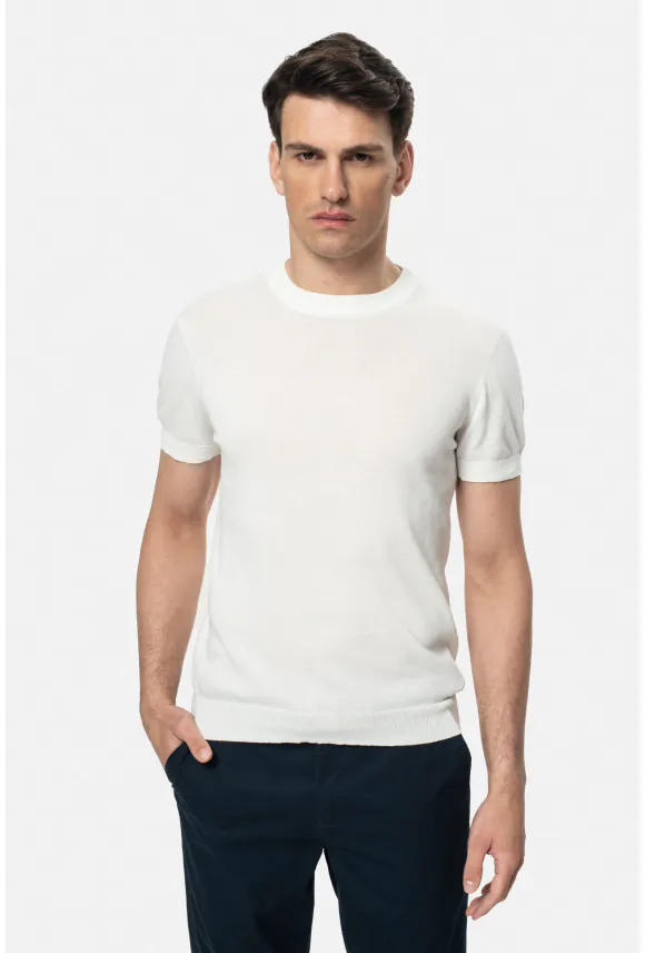 T SHIRT WILLOW ECRU Z BAWEŁNY