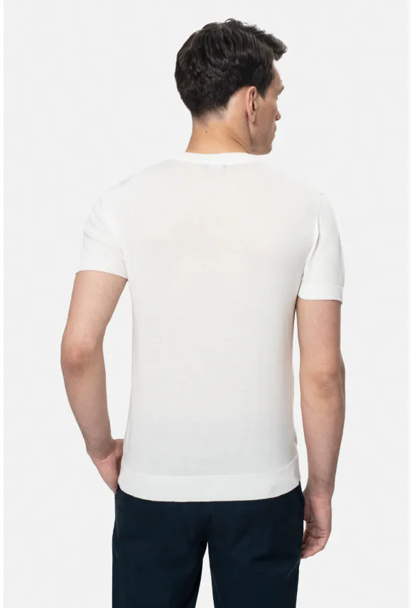 T SHIRT WILLOW ECRU Z BAWEŁNY