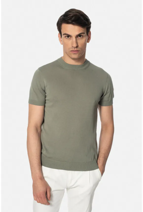 T SHIRT WILLOW ZIELONY Z BAWEŁNY