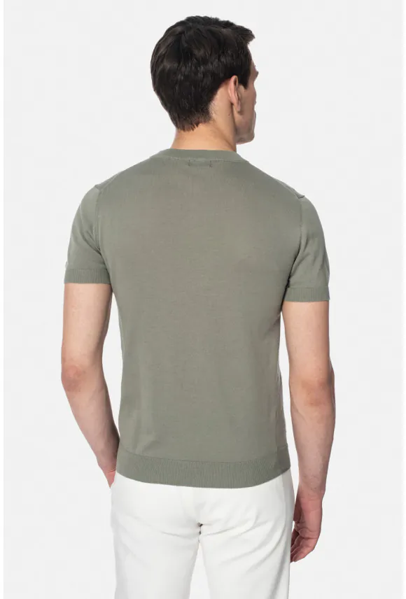 T SHIRT WILLOW ZIELONY Z BAWEŁNY