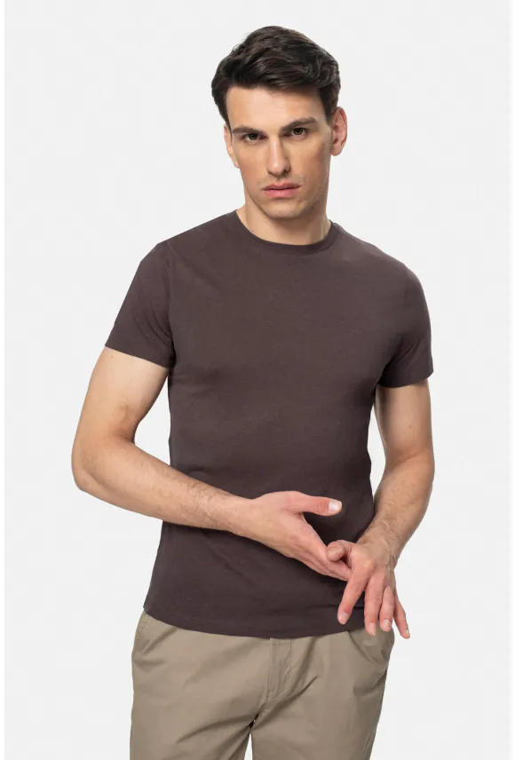 T SHIRT MUXAL FIOLETOWY Z MODALEM