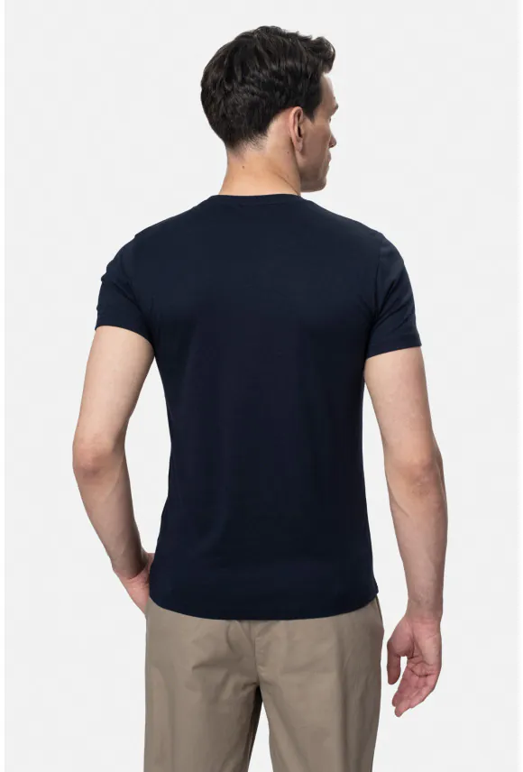 T SHIRT MUXAL GRANATOWY Z MODALEM