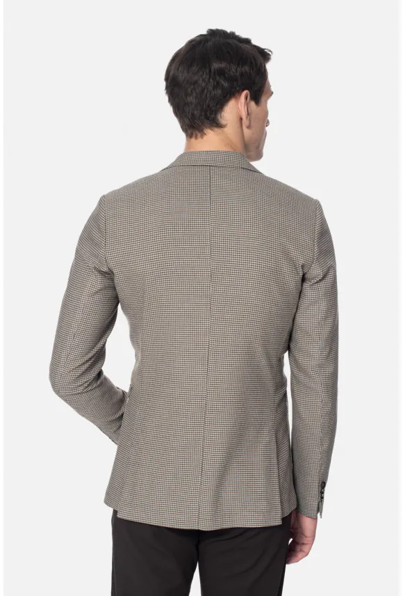 MARYNARKA PIANELLO BEŻOWA SLIM FIT JEDNORZĘDOWA