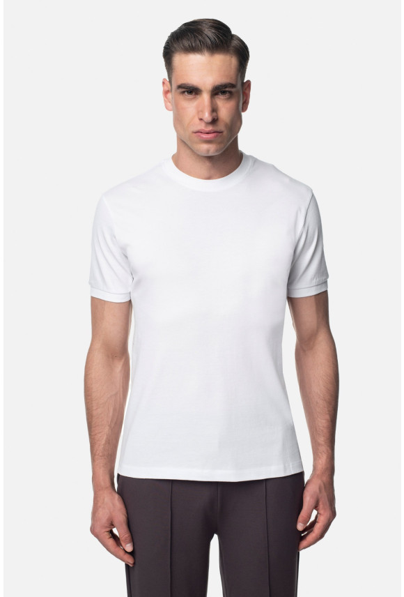 T SHIRT MORAND BIAŁY Z BAWEŁNY TYPU PIKA T SHIRT MORAND BIAŁY Z BAWEŁNY TYPU PIKA